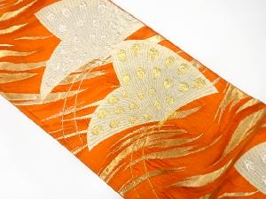 アンティーク　蝶模様織出し袋帯（材料）